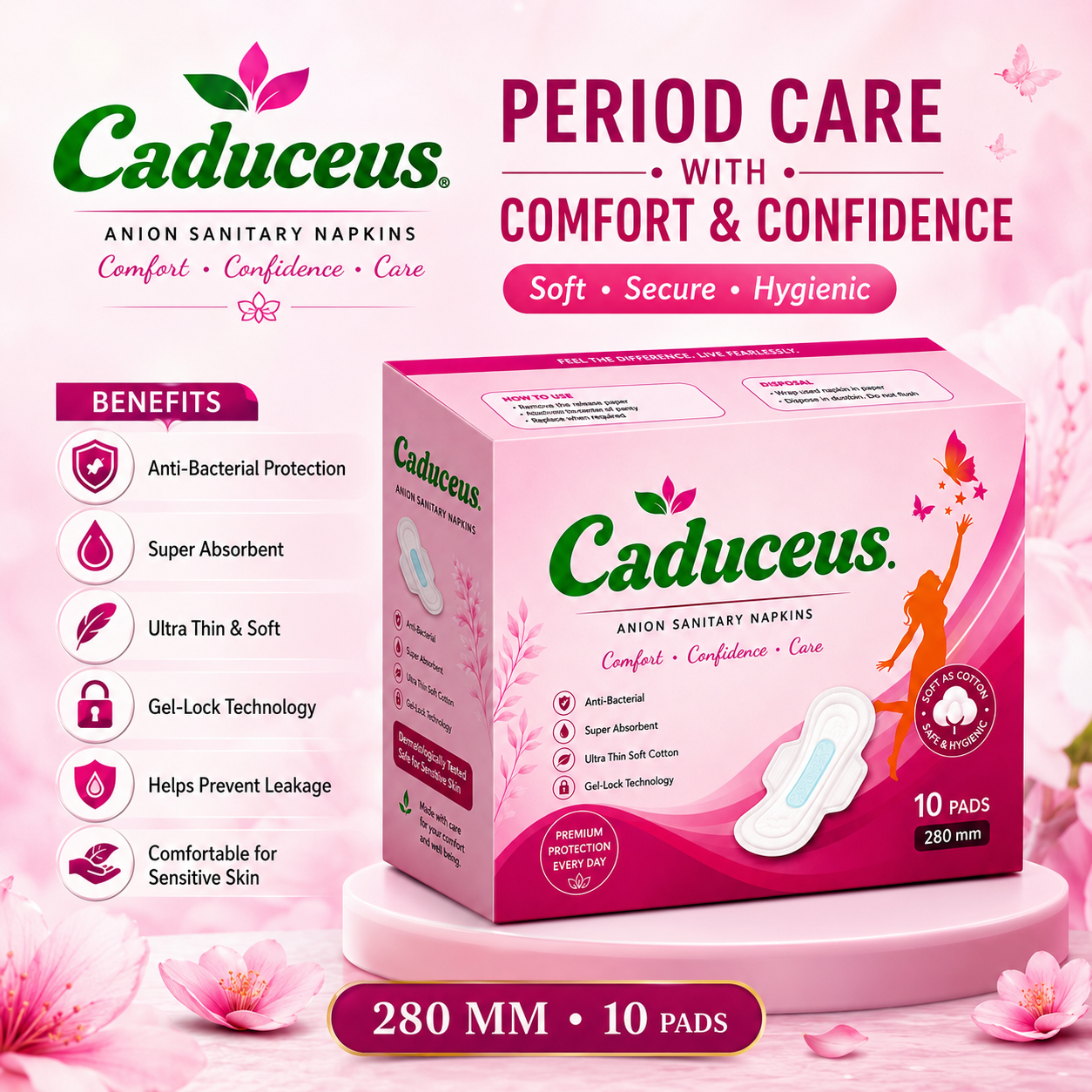 Sanitary Napkins  - Caduceus wellness product
